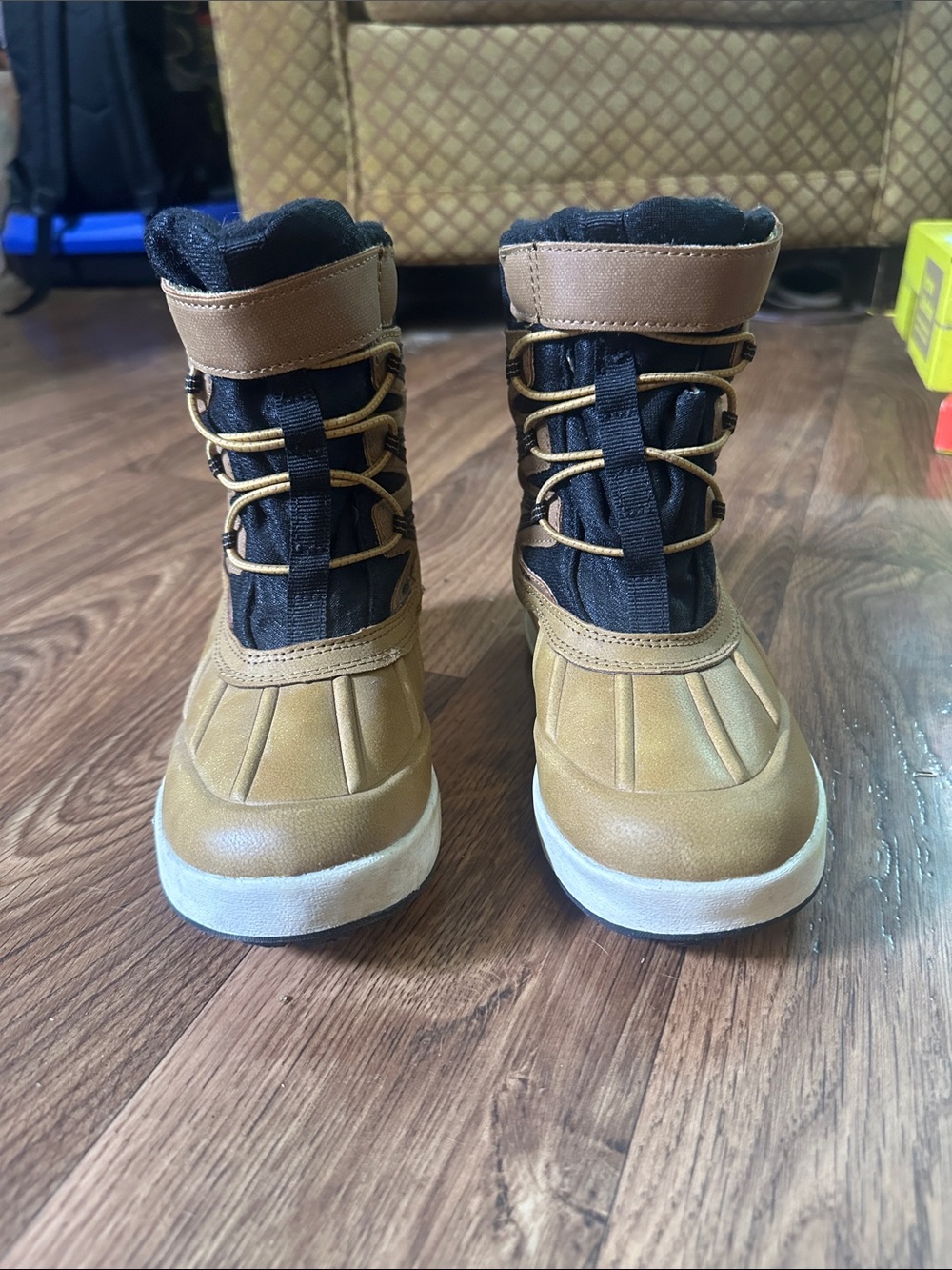 Merrell Kids Tan and Black Insulated Snow Boots